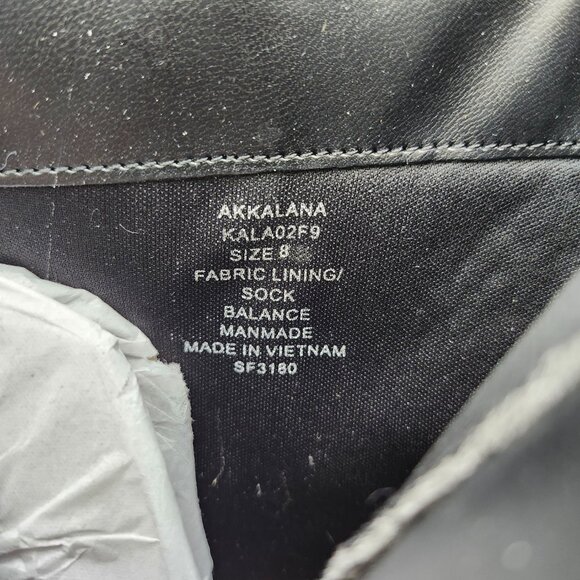 AK Anne Klein Women Size 8 Kalana Black  Over Ankle Iflex Side Zip Faux Leather - Picture 9 of 15